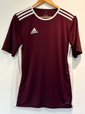 Adidas Men's Maroon & White Soccer Jersey